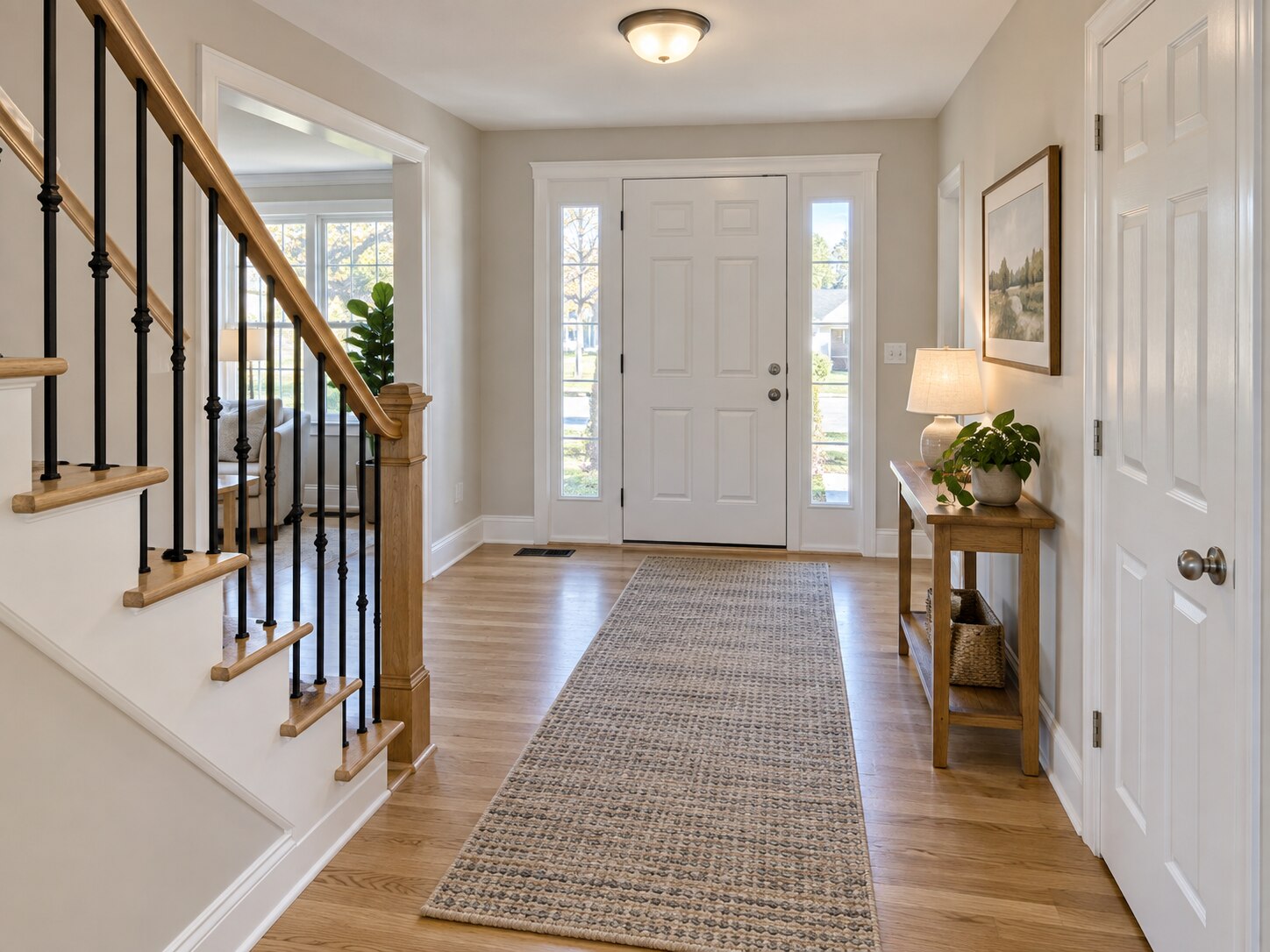 Oak Stair Foyer