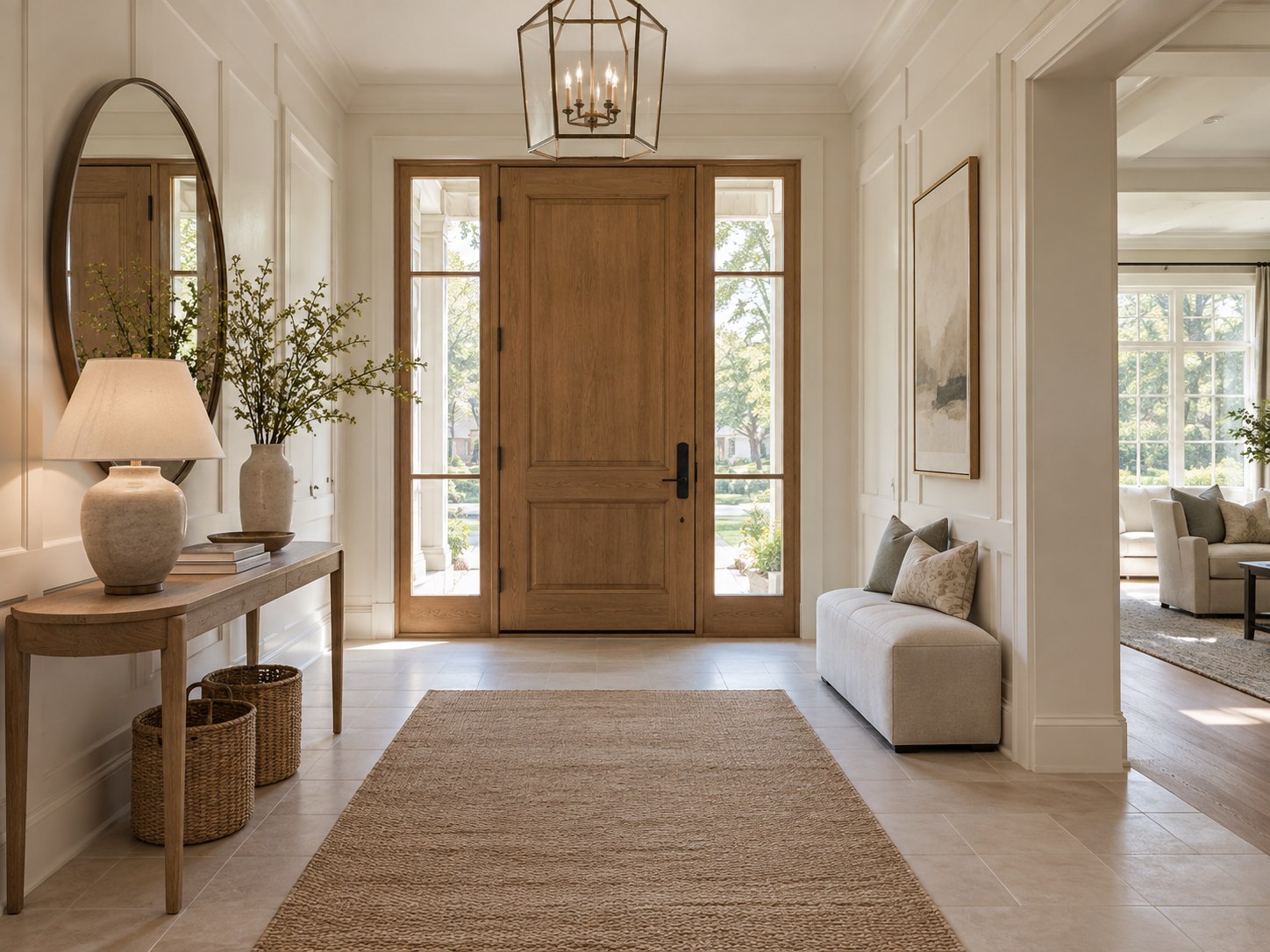Warm Oak Entryway