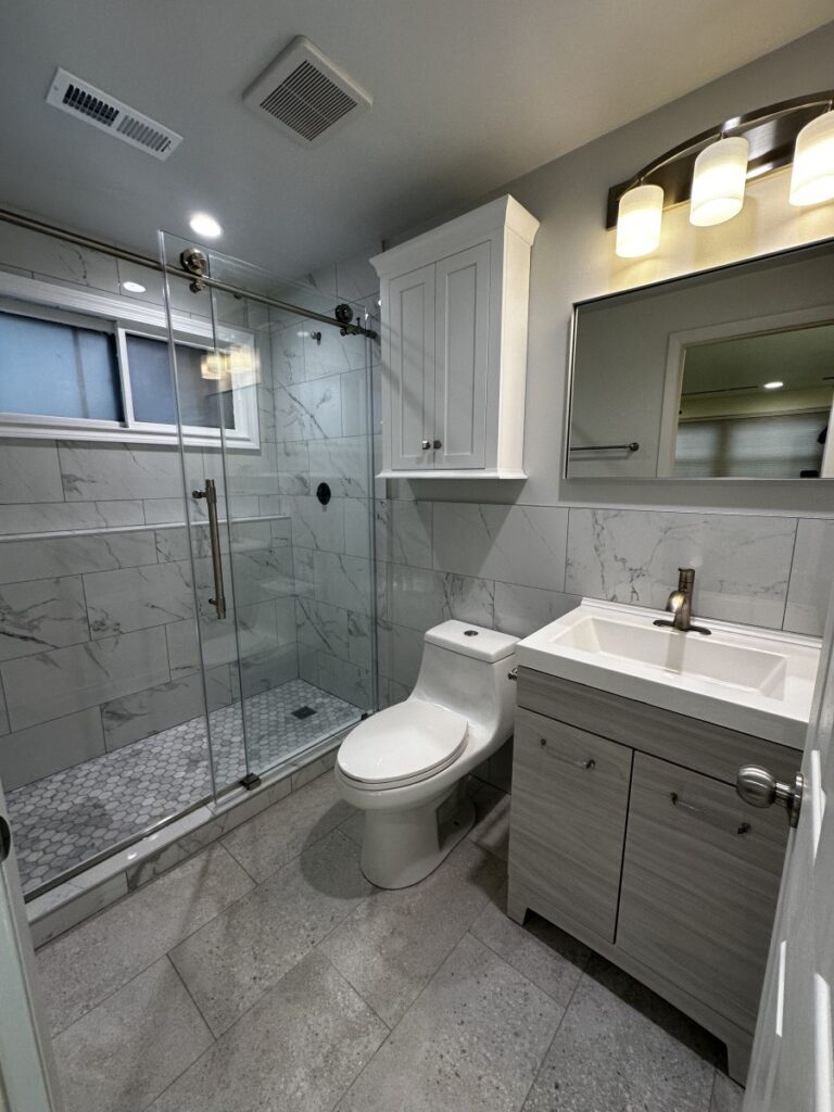 Sleek and Timeless Bathroom Design in Arlington Heights, IL by ADS Building & Remodeling