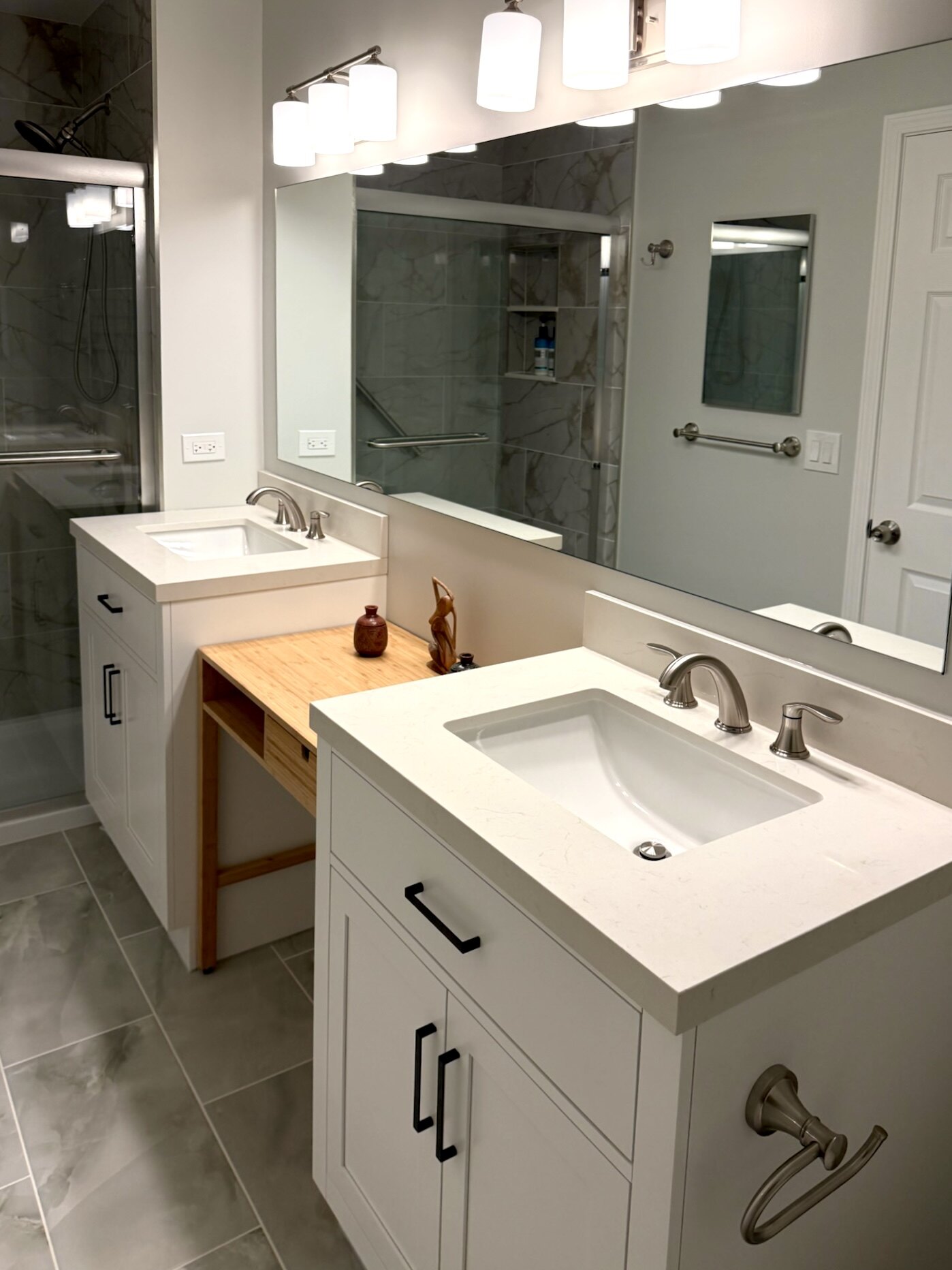 Complete Modern Bathroom Remodel - Full Rebuild & Transformation by ADS Building & Remodeling