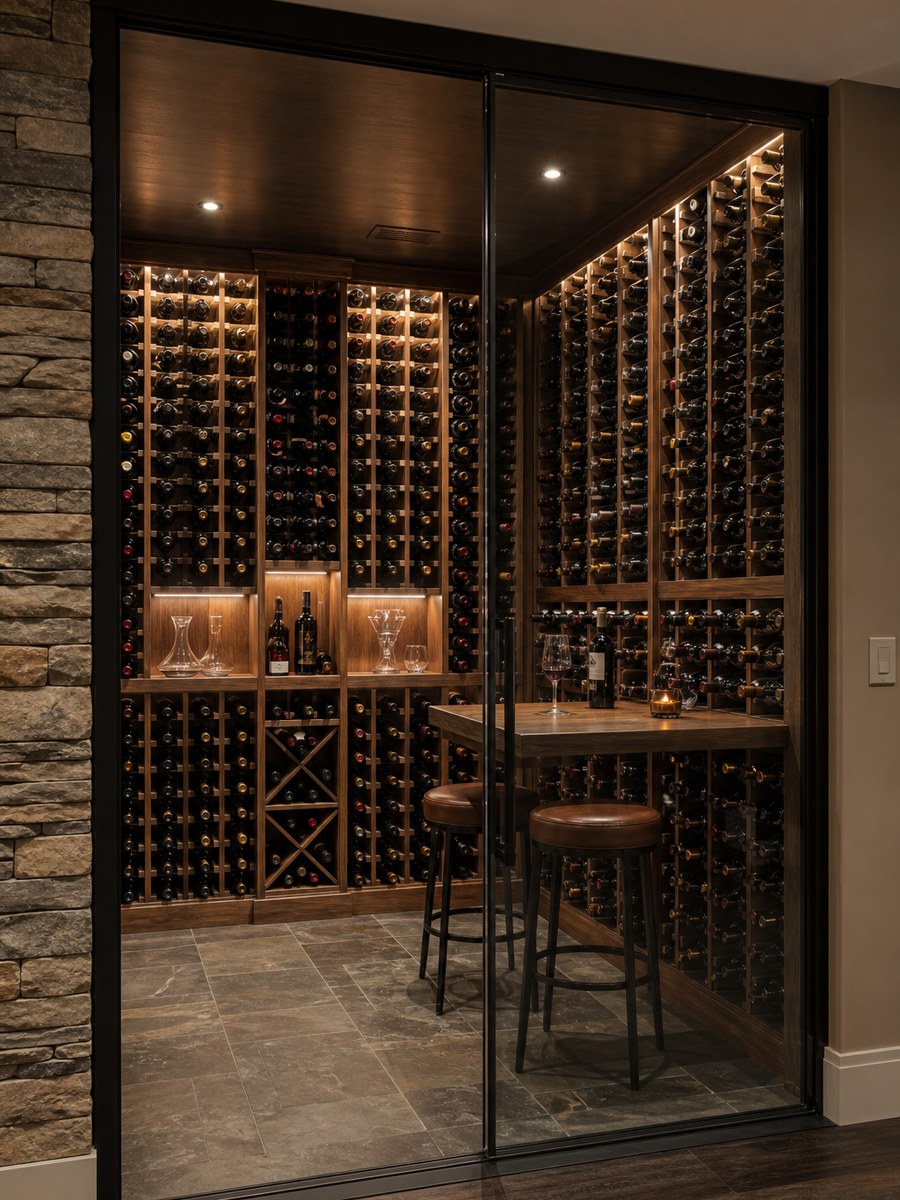 Building a Real Wine Room in a Chicago Basement